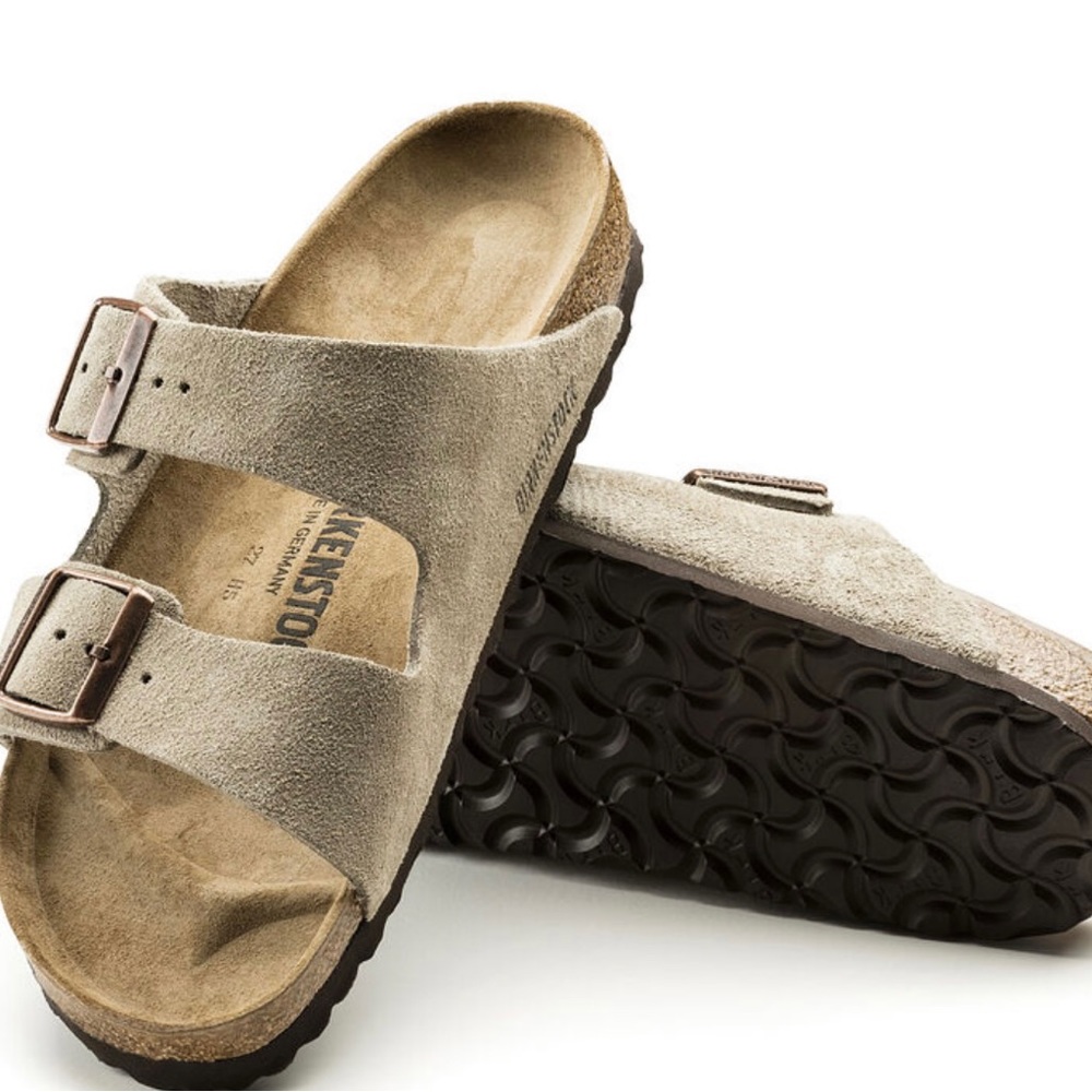 Birkenstock Arizona Suede Leather Taupe, 40